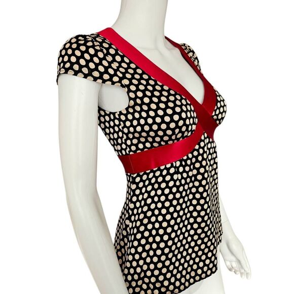 nanette lepore coquette silk babydoll top - Picture 5 of 8